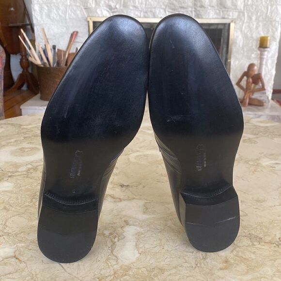 New! Stemar Made in Italy Grey Leather Dress Loafers Vintage New Old Stock - Picture 12 of 13